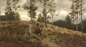 A Hunter With His Dog by Frans Van Kuyck