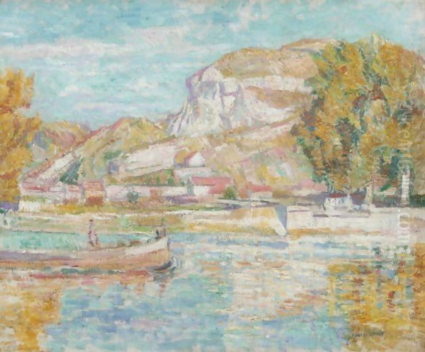 The Seine At Vernon Near Paris - view 1