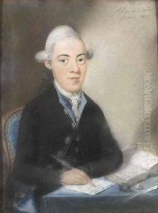 A Portrait Of Mr Gerbrand Elias.Together With A Memorial Engraving Of Gerbrand Elias And Two Coat-Of-Arms by Pieter Frederik De La Croix