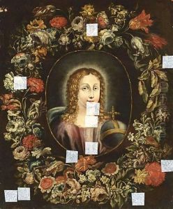 Christ As A Child In A Flower Garland