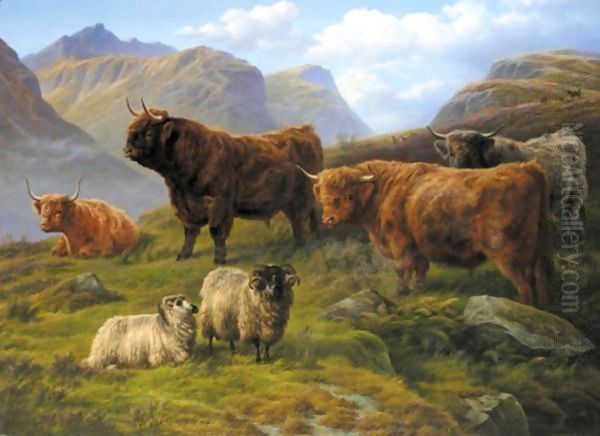 Grazing In The Highlands - view 1