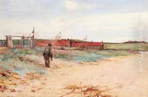 A Salmon Fishing Station On The Scottish Coast by Sir Alfred East