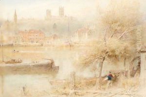 Lincoln Cathedral by Albert Goodwin