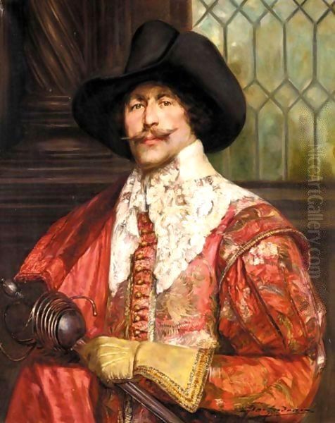 A Cavaliere Holding A Sword - view 1
