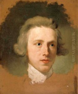 Portrait Sketch Of The Head Of A Young Man by Anton Raphael Mengs