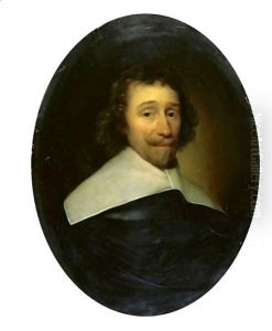 Portrait Of A Gentleman, Half Length, Wearing A Black Tunic