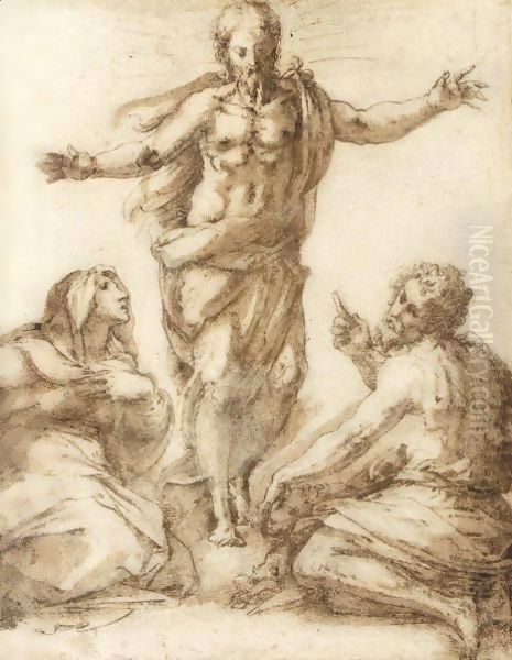 Christ Appearing Between The Madonna And St. John The Baptist - view 1