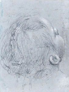 Head Of A Girl, Seen From Behind, Looking Up To The Right Head Of A Girl, Seen From Behind, Looking Up To The Right