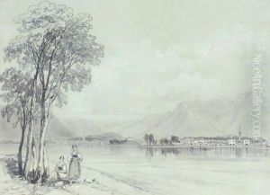 Isola Pescatore, Lake Maggiore, Italy by Edward Lear