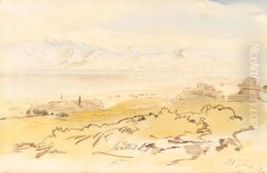 Smakieras, Corfu by Edward Lear