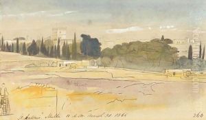 View Of St Antonio, Malta by Edward Lear