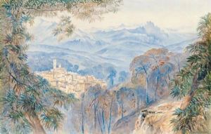 Vico, Corsica by Edward Lear