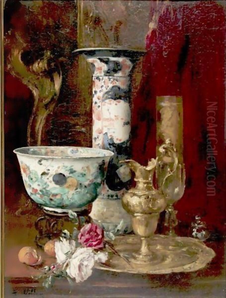 Still Life With Flowers And China - view 1