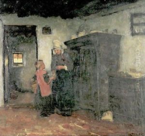Peasant Interior by Albert Neuhuys