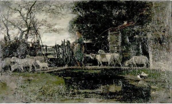 Landscape With Shepherdess - view 1