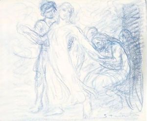 The Departure by Theophile Alexandre Steinlen