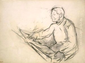 Etude Pour Un Portrait D'Homme (Portrait De Pagans) by Edgar Degas