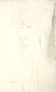 Portrait D'Yvonne by Amedeo Modigliani