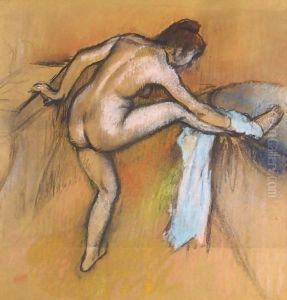 Apres Le Bain (Femme S'Essuyant) by Edgar Degas
