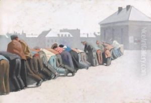 Arrivee De Bateaux, Dieppe by Felix Edouard Vallotton