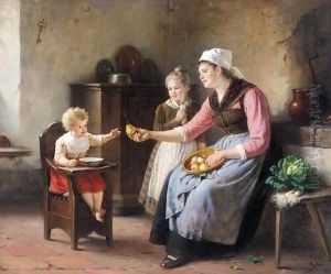 Die Birnenschalerin (Peeling Pears) by Rudolf Epp