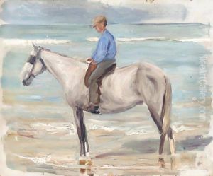 Reitender Knabe Am Meer (Boy Riding By The Sea) by Max Liebermann