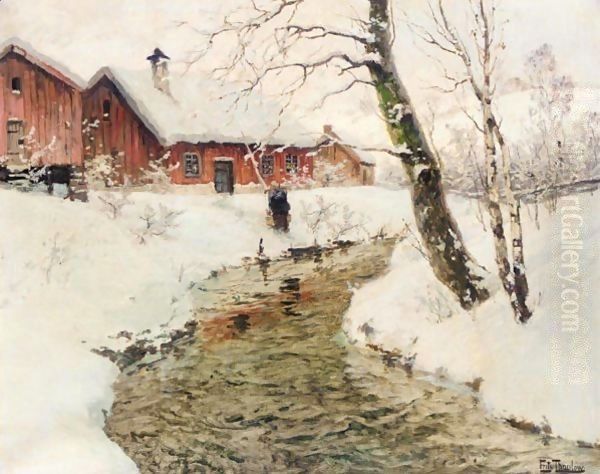 Vinter I Norge (Winter In Norway) by Fritz Thaulow