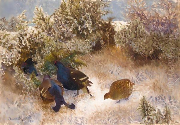 Landskap Med Fjallripa (Ptarmigan In A Landscape) - view 1