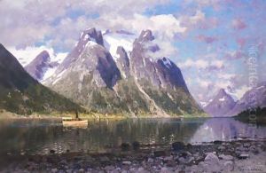 Saltenfjorden, Norge (The Saltenfjord, Norway) by Adelsteen Normann