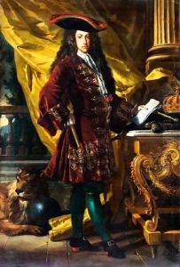 Ritratto Di Carlo III D'Asburgo (1685-1740), Arciduca D'Austria E Re D'Ungheria, Come Re Di Spagna, In Piedi A Figura Intera, In Un Interno Di Palazzo Ritratto Di Carlo III D'Asburgo (1685-1740), Arciduca D'Austria E Re D'Ungheria, Come Re Di Spagna, In Piedi A Figura Intera, In Un Interno Di Palazzo