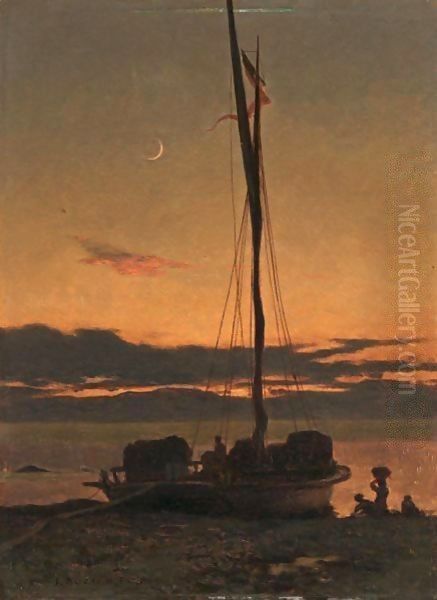 Barque Au Clair De Lune, 1869 - view 1