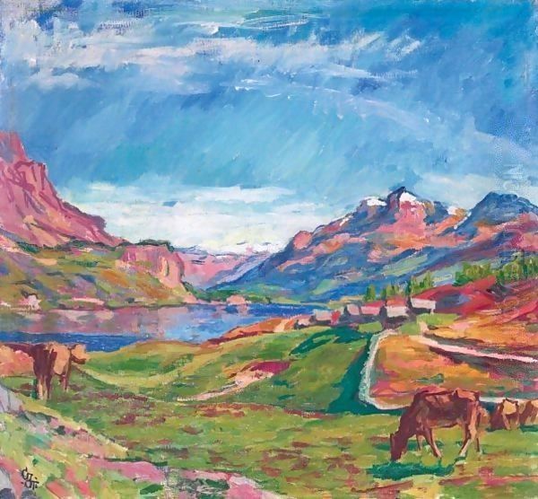 Blick Von Maloja Auf Den Silsersee, 1925 - view 1