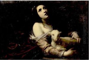 Saint Agnes by Simone Pignoni