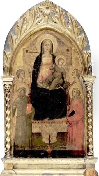 Madonna And Child With Saints Francis, Dorothy, Steven And A Young Male Saint Holding A Spear - view 1