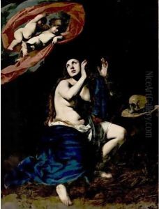 Mary Magdalen In Penitence by Massimo Stanzione
