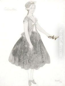 Costume Design For Cinderella by Leon Samoilovitch Bakst