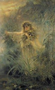 Ophelia 2 by Konstantin Egorovich Egorovich Makovsky