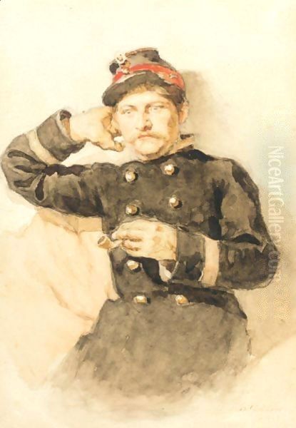 Portrait Of A Seated Man - view 1