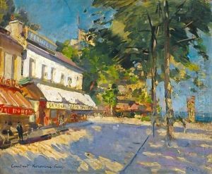 Street Scene, Nice by Konstantin Alexeievitch Korovin