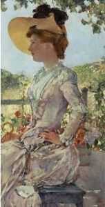Evelyn Benedict At The Isles Of Shoals by Childe Hassam