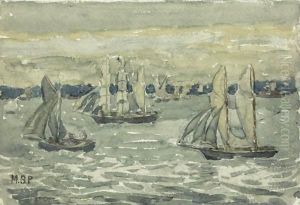 A Grey Day, Boston Harbor by Maurice Brazil Prendergast