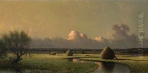 Sunny Day On The Marsh (Newburyport Meadows) by Martin Johnson Heade