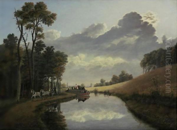 Pittsford On The Erie Canal by George Harvey