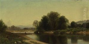 Fishing On The River by Alfred Thompson Bricher