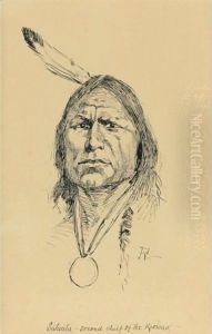 Satanta, Second Chief Of Riowas by Frederic Remington