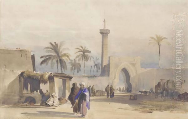 Figures By A Gateway, Cairo - view 1