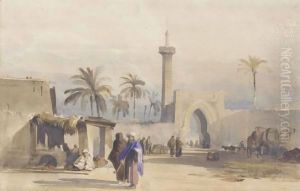 Figures By A Gateway, Cairo