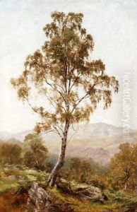 Resting Beneath The Birch Tree by Benjamin Williams Leader