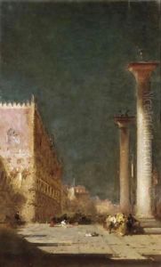 Venice By Night by Henri Duvieux