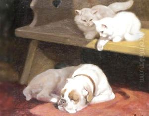 The Mischievous Kittens by Arthur Heyer